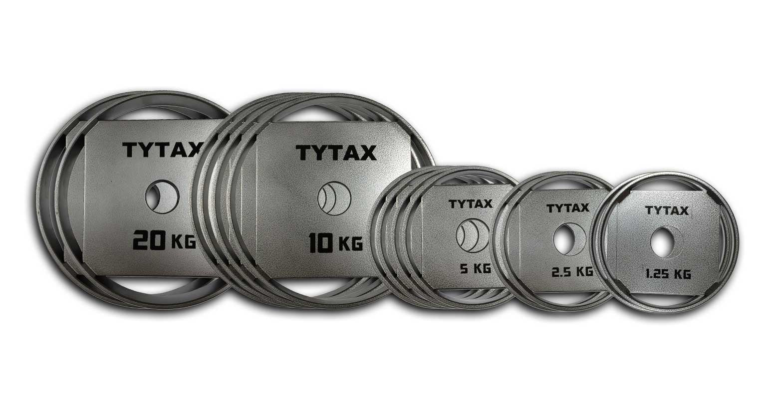 Gewichtset TYTAX Olympia-Gewichte 107,5 kg - 51 mm Durchmesser