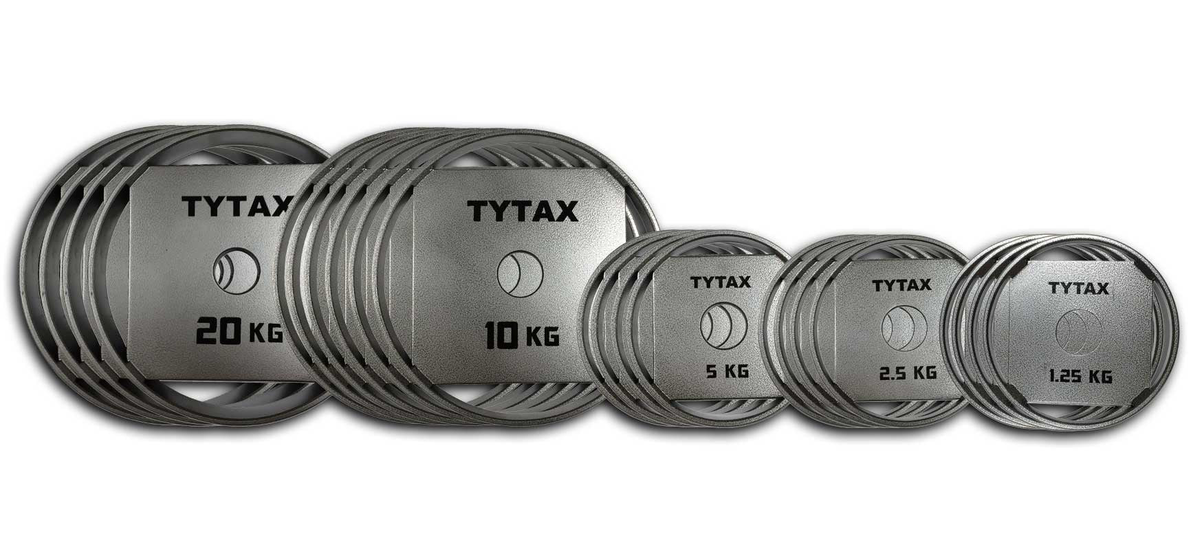 Gewichtset TYTAX Olympia-Gewichte 175 kg - 51 mm Durchmesser