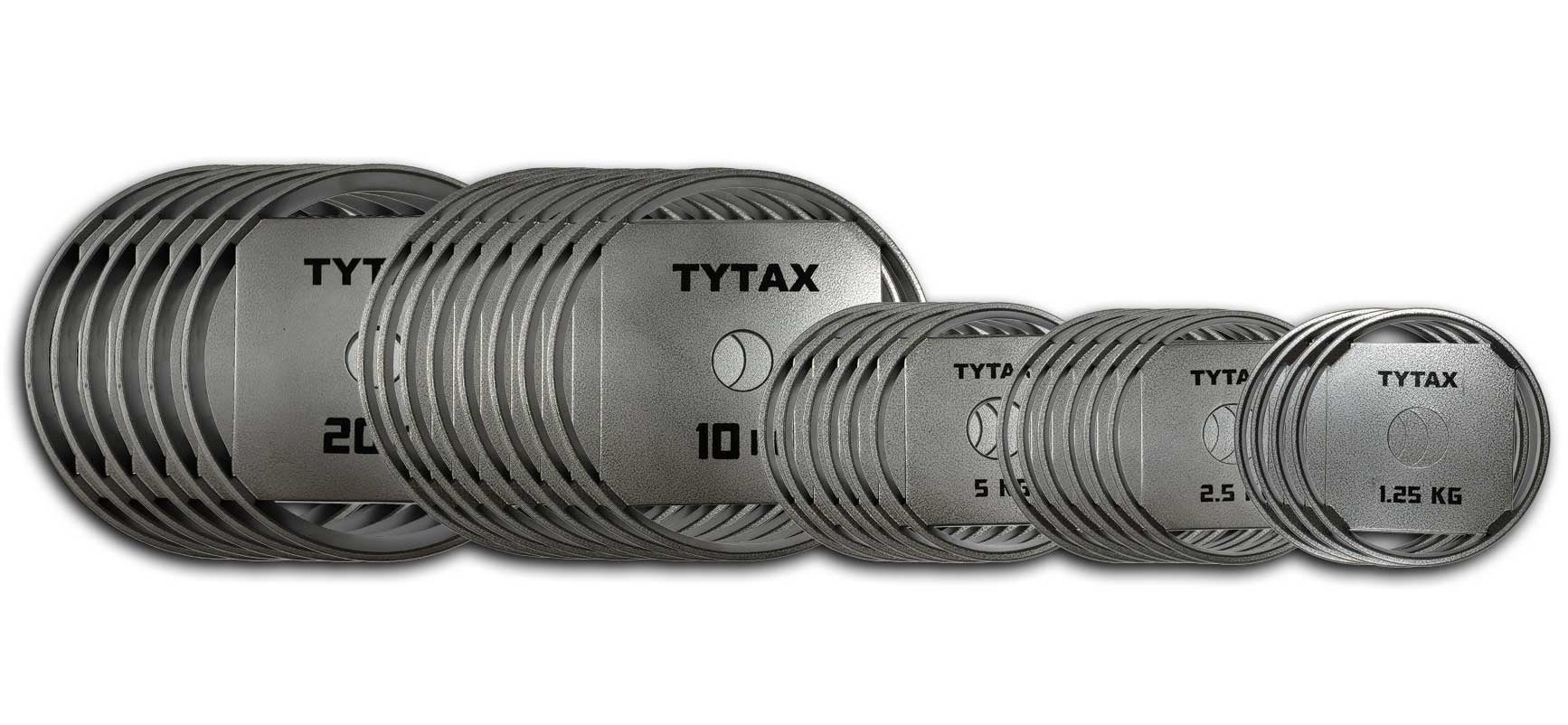 Gewichtset TYTAX Olympia-Gewichte 250 kg - 51 mm Durchmesser