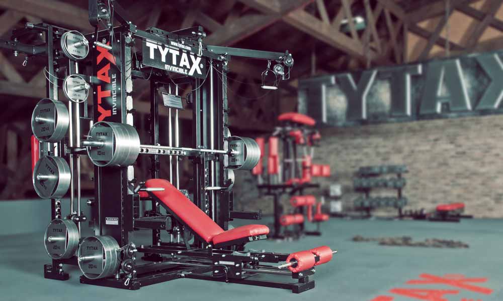 TYTAX T1-X Multi-Gym Kraftstation mit Multipresse, Kabelzug und Power-Rack