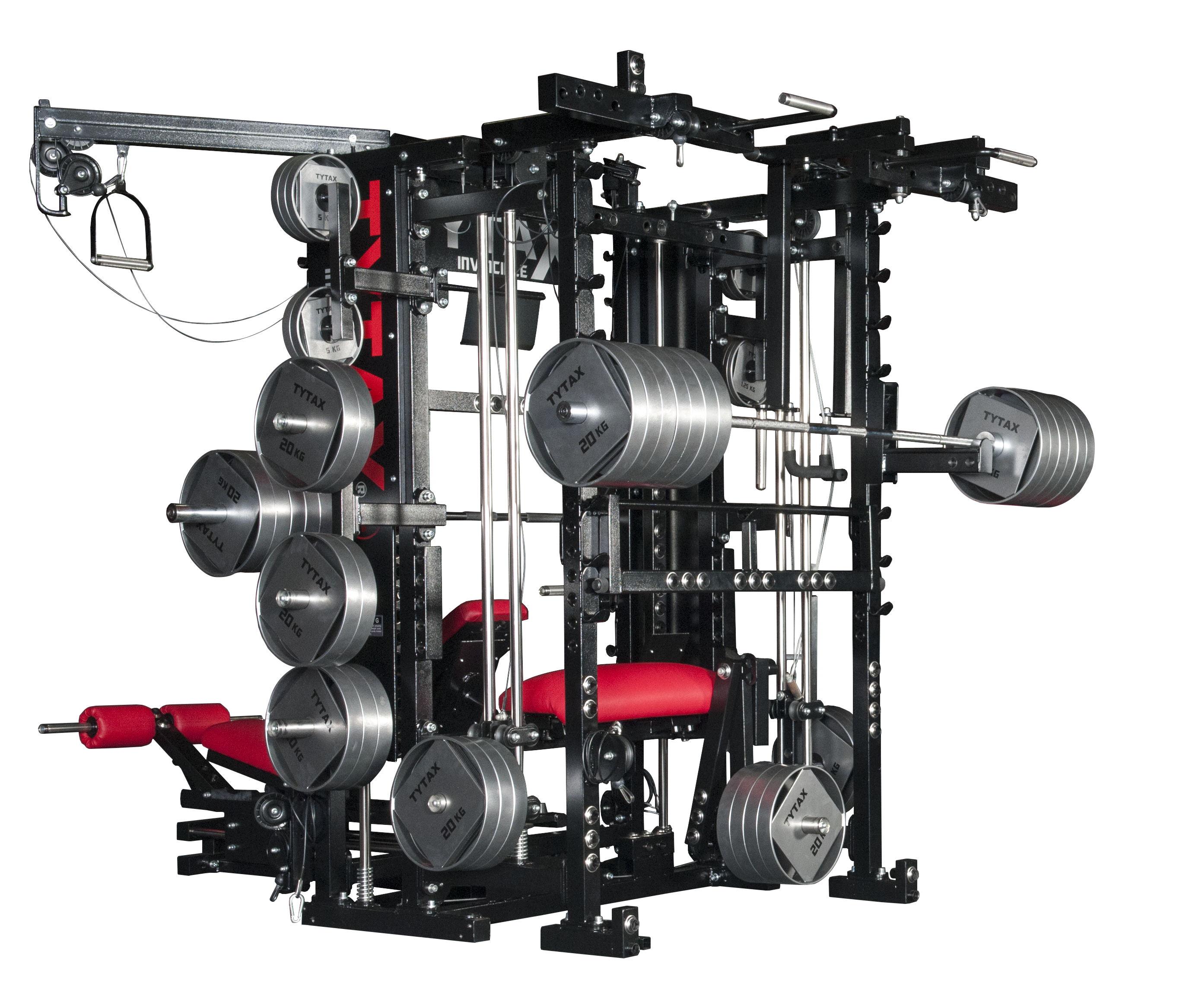 TYTAX T1-X Multi-Gym Kraftstation mit Multipresse, Kabelzug und Power-Rack