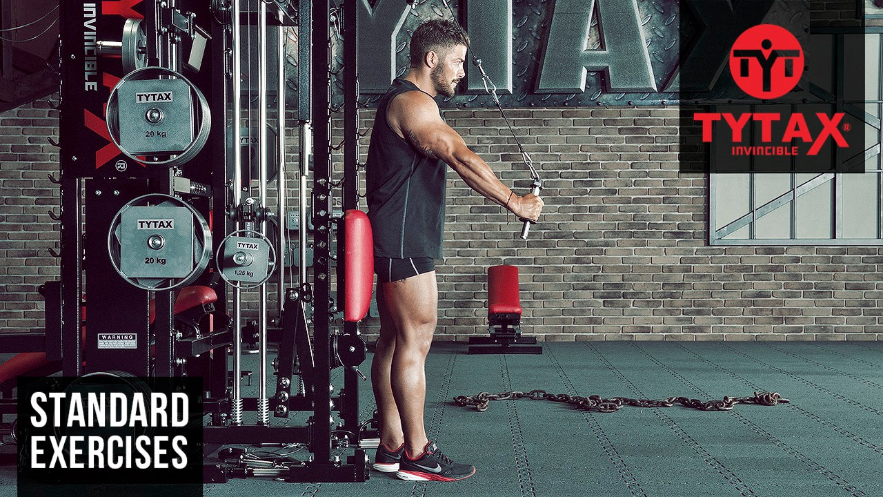 Kabelzug-Trizepsstrecker einarmig stehend