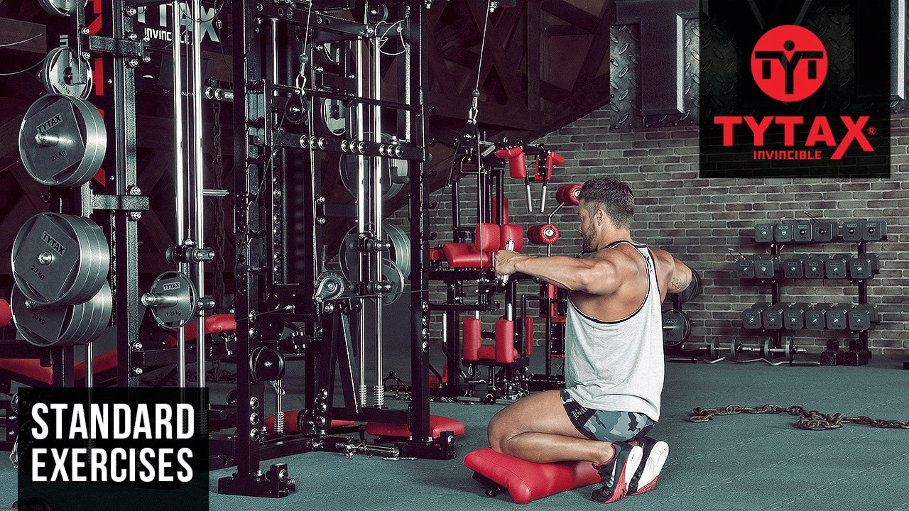 Cable Reverse Fly (Knee Support)