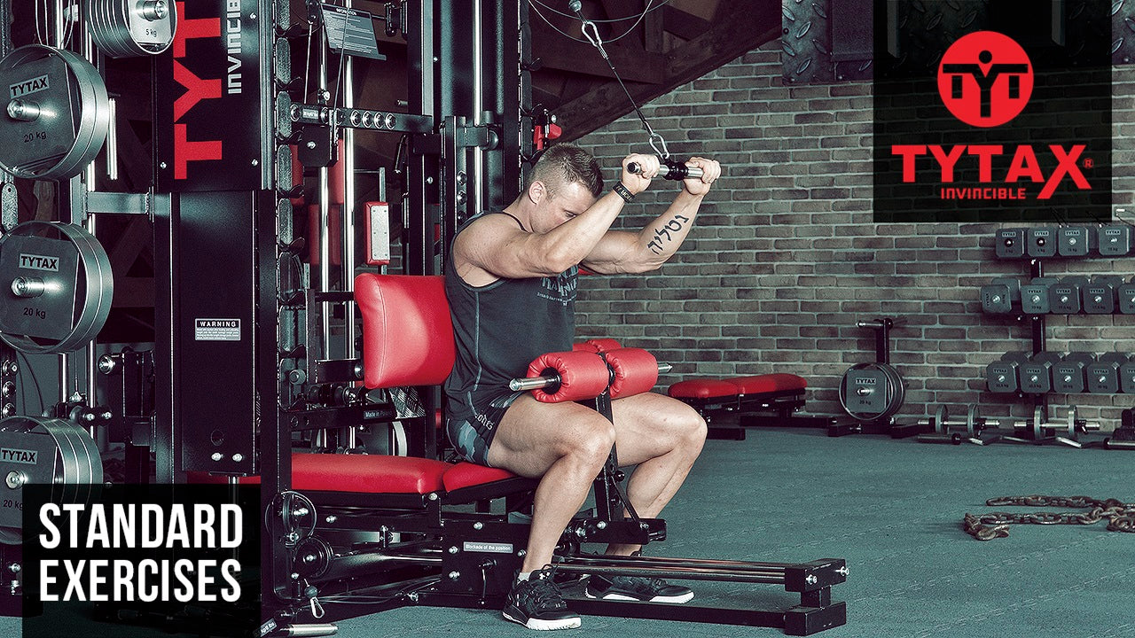Seated Cable Overhead Triceps Extension