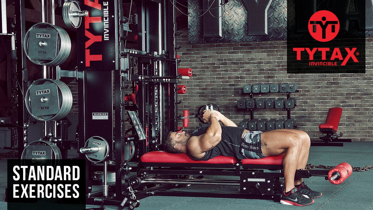 Lying Cable V-Bar Pullover