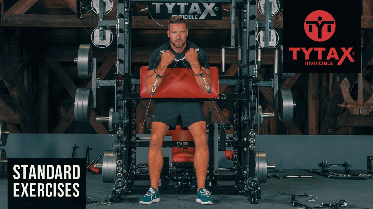 Standing Preacher Cable Curl (Stirrups)