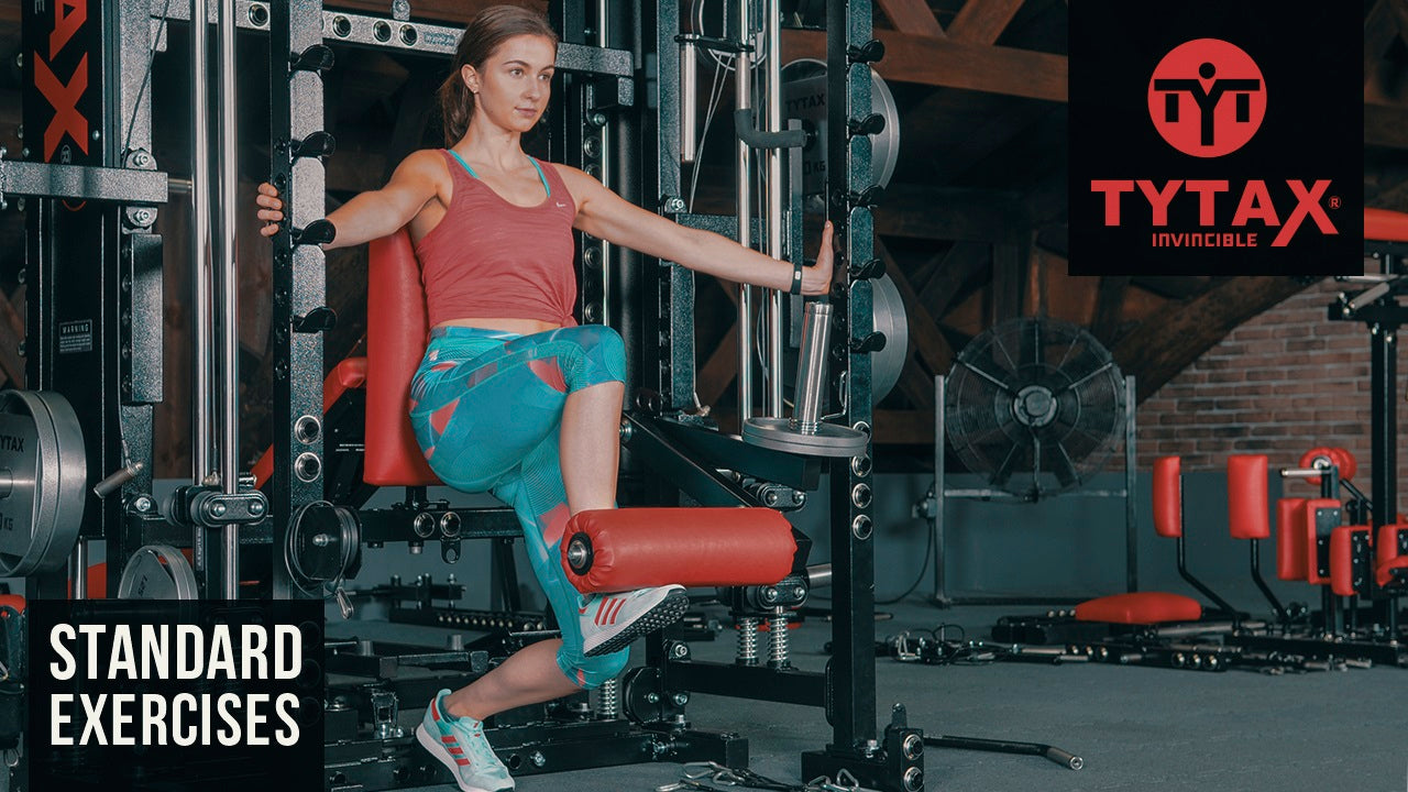 Seated Lever Single Leg-Hip Raise