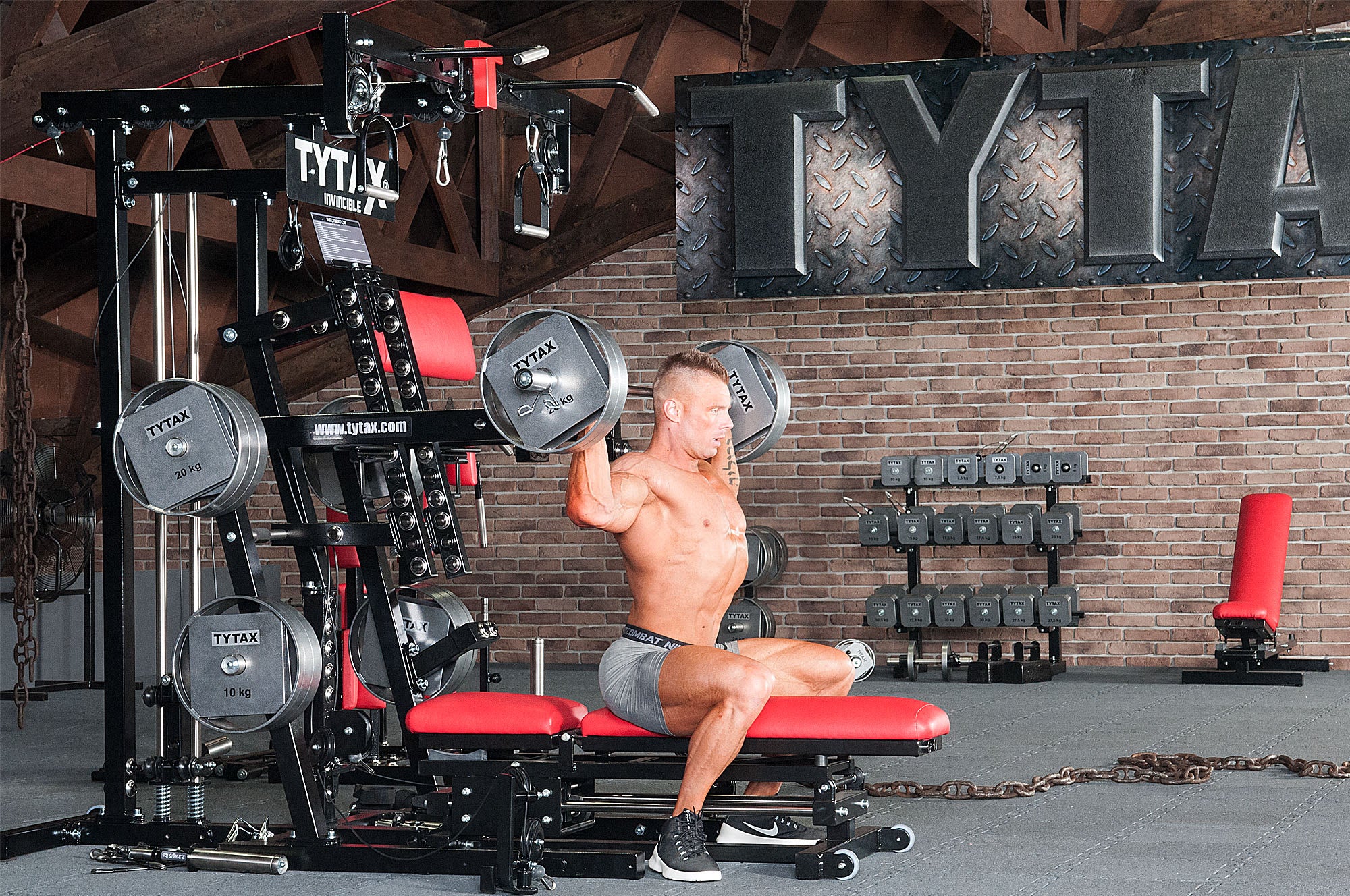 Langhantel Nackendrücken