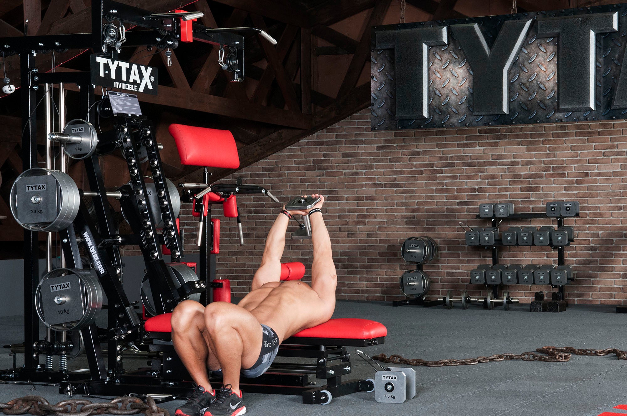 Überzüge mit Kurzhantel