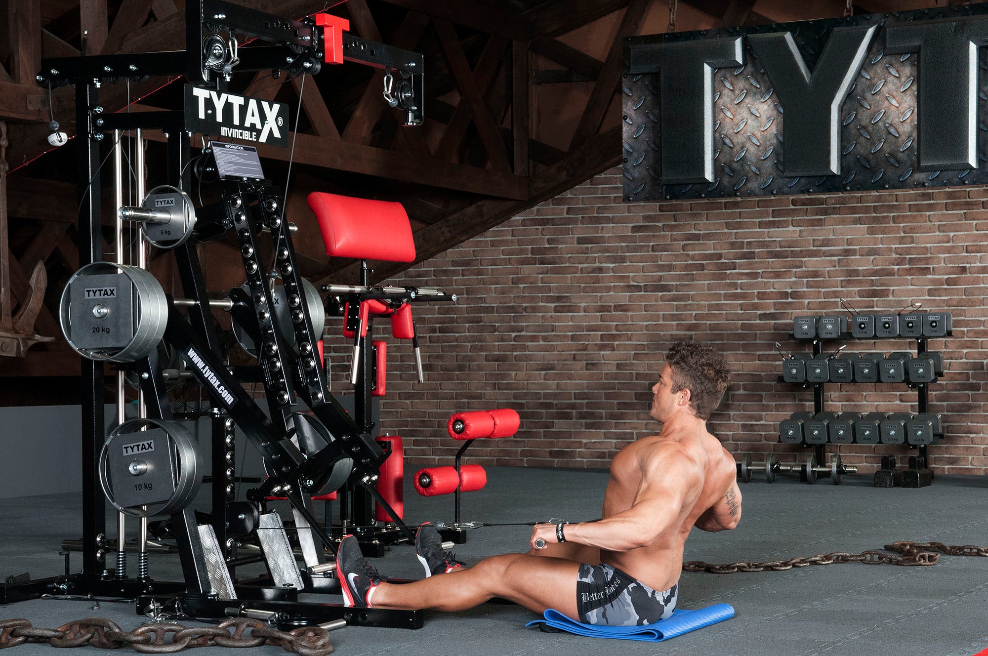 Rudern auf dem Boden