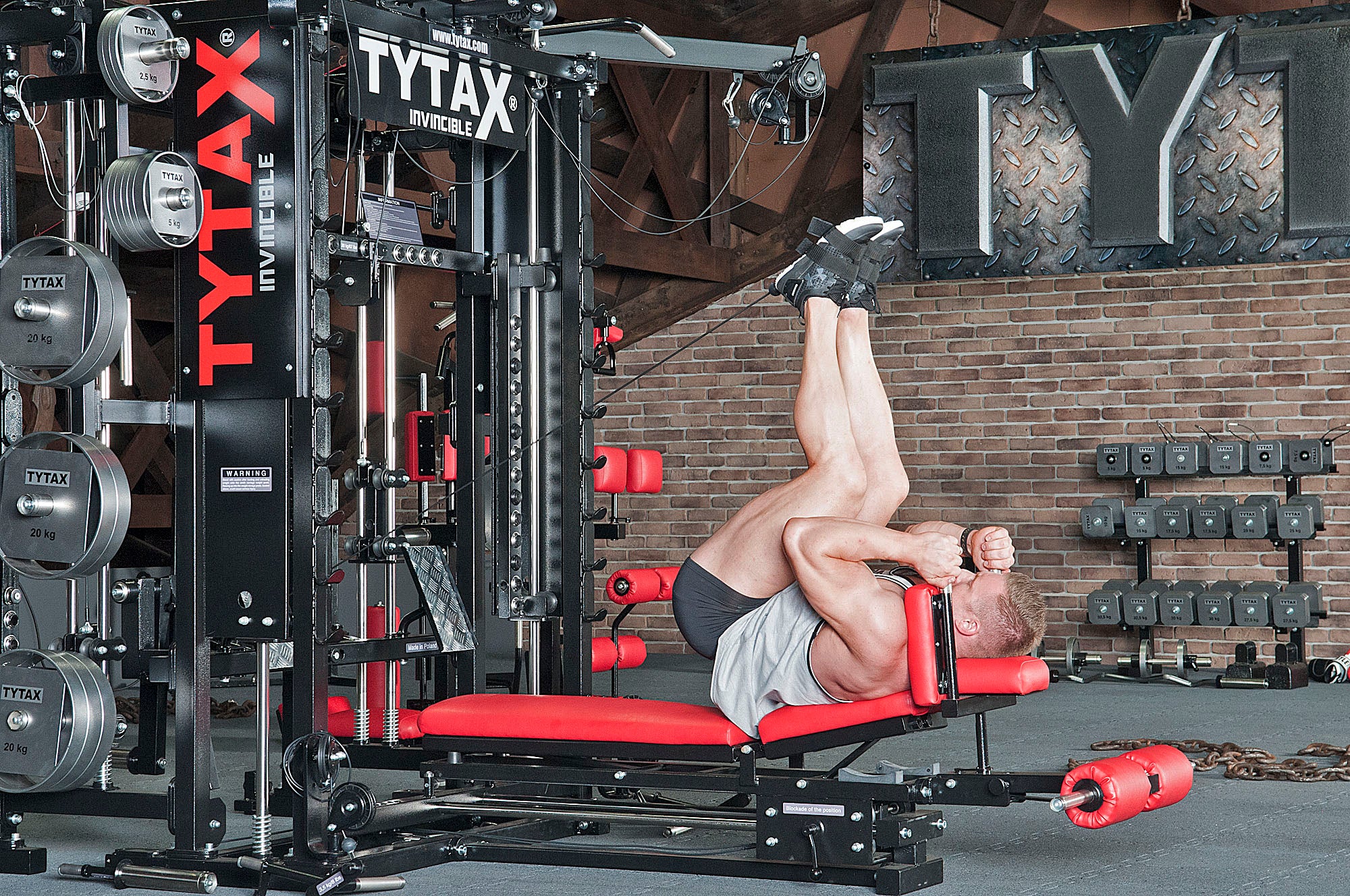 Beinheben liegend mit Kabelzug