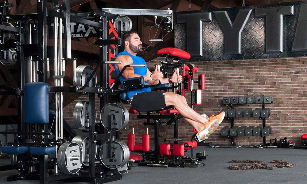 TYTAX T3-X Multi-Gym Kraftstation mit Multipresse, Kabelzug und Power-Rack