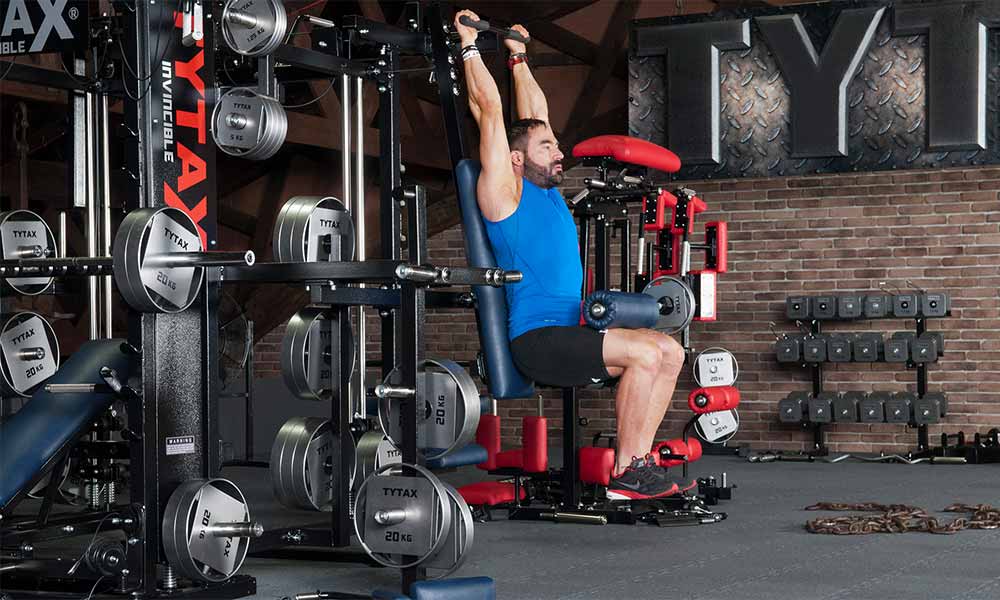 TYTAX T3-X Multi-Gym Kraftstation mit Multipresse, Kabelzug und Power-Rack