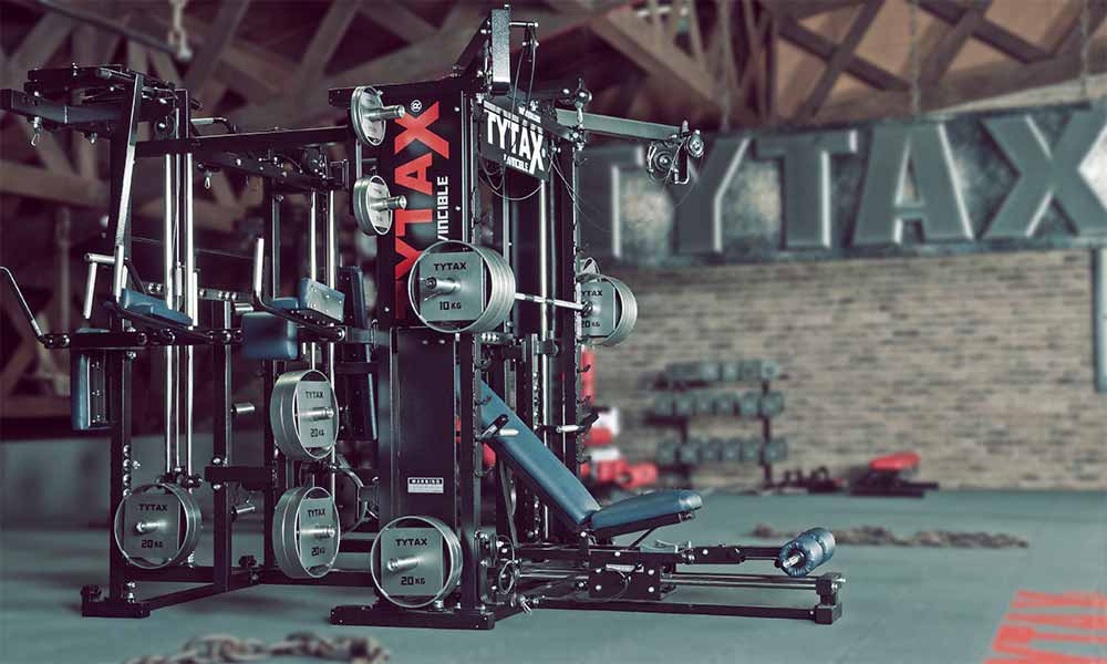 TYTAX T3-X Multi-Gym Kraftstation mit Multipresse, Kabelzug und Power-Rack